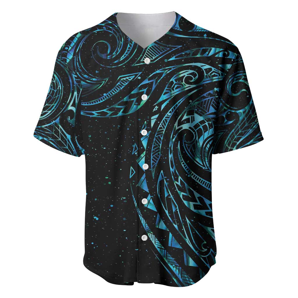 New Zealand Tribal Tattoo Baseball Jersey With Matariki Art LT9 Galaxy - Polynesian Pride