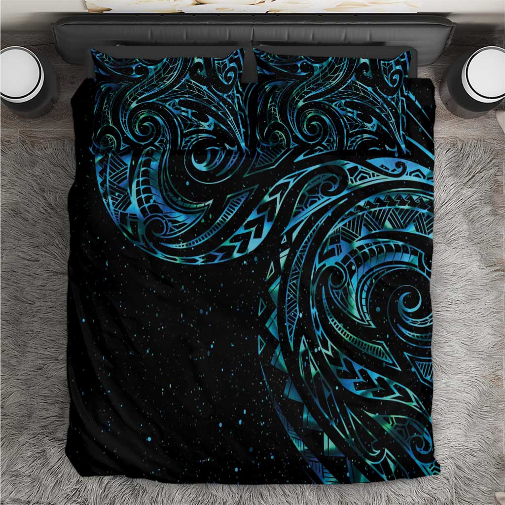 New Zealand Tribal Tattoo Bedding Set With Matariki Art LT9 Galaxy - Polynesian Pride
