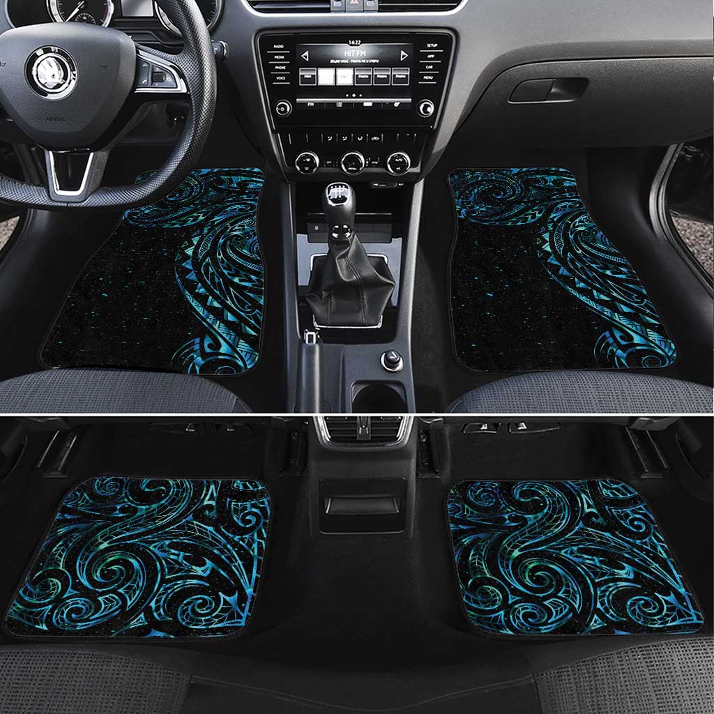 New Zealand Tribal Tattoo Car Mats With Matariki Art LT9 Set 4pcs Galaxy - Polynesian Pride