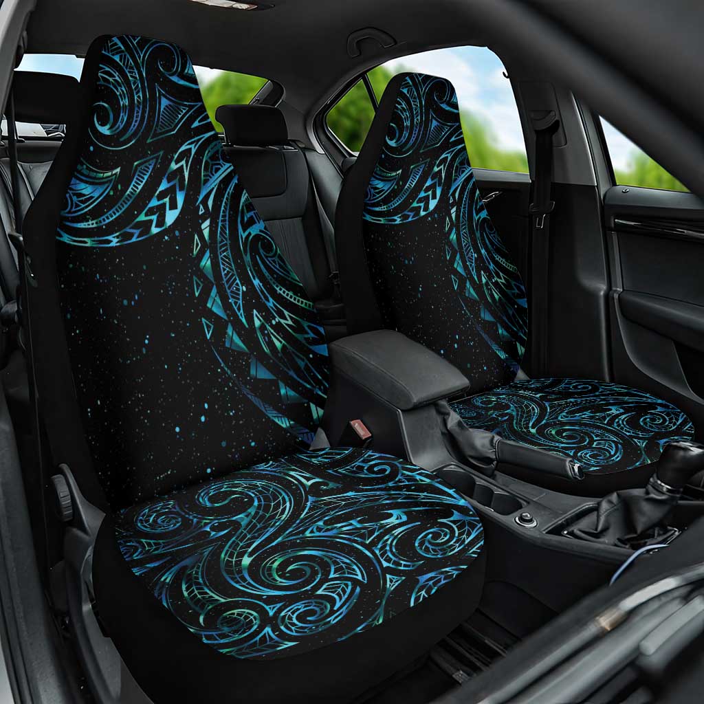 New Zealand Tribal Tattoo Car Seat Cover With Matariki Art LT9 One Size Galaxy - Polynesian Pride