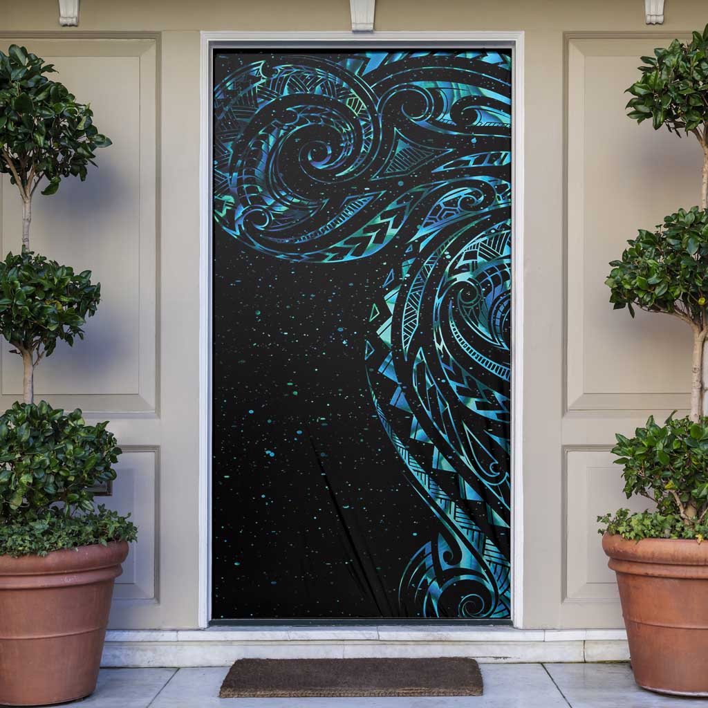 New Zealand Matariki Door Cover Galaxy Maori Tribal Tattoo - Polynesian Pride