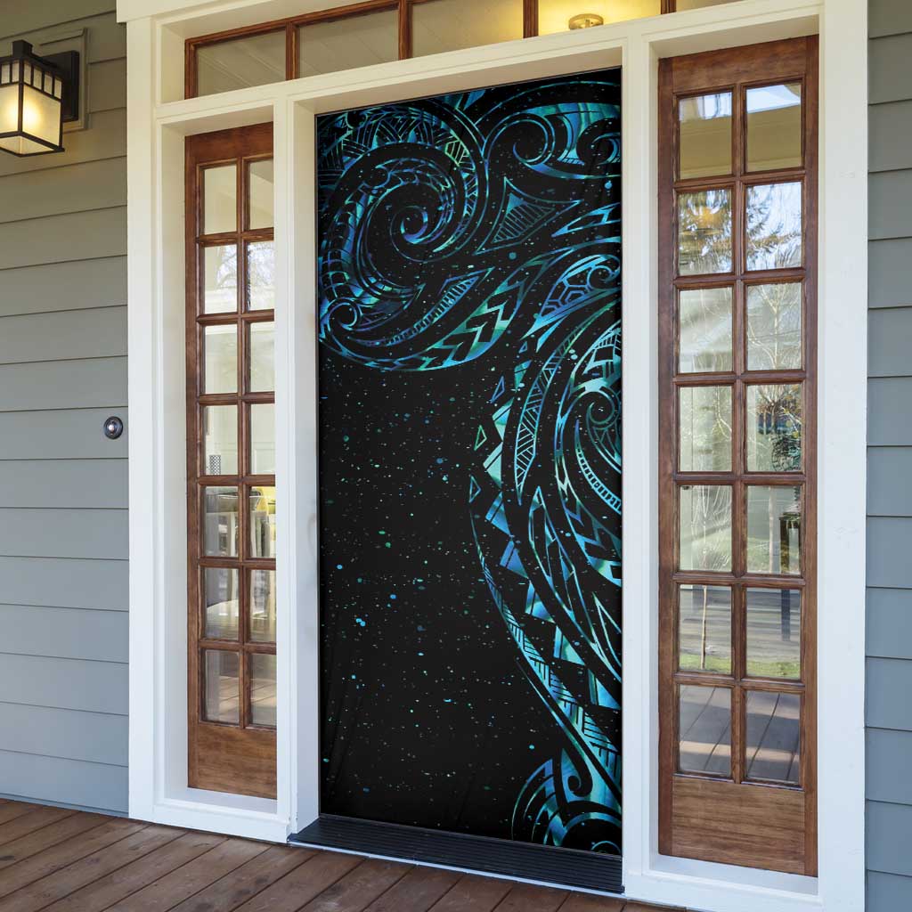 New Zealand Matariki Door Cover Galaxy Maori Tribal Tattoo - Polynesian Pride