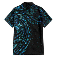 New Zealand Tribal Tattoo Family Matching Short Sleeve Bodycon Dress and Hawaiian Shirt With Matariki Art