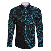 New Zealand Tribal Tattoo Family Matching Short Sleeve Bodycon Dress and Hawaiian Shirt With Matariki Art