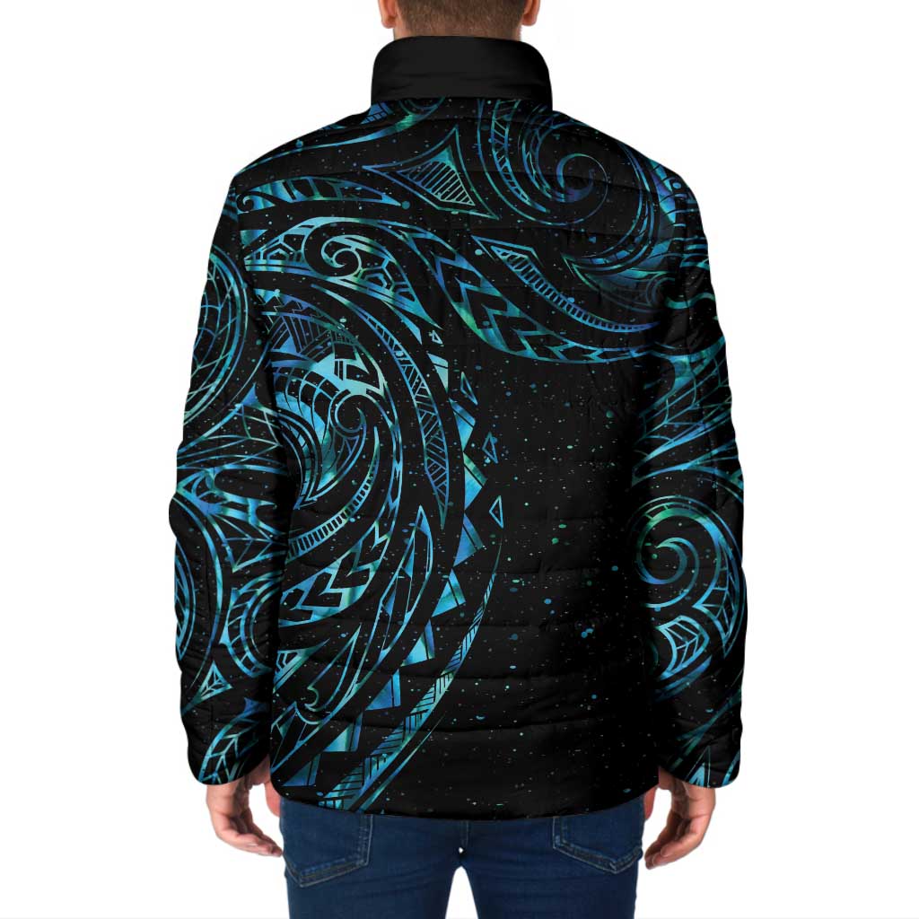 New Zealand Matariki Padded Jacket Galaxy Maori Tribal Tattoo - Polynesian Pride