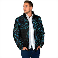 New Zealand Matariki Padded Jacket Galaxy Maori Tribal Tattoo - Polynesian Pride