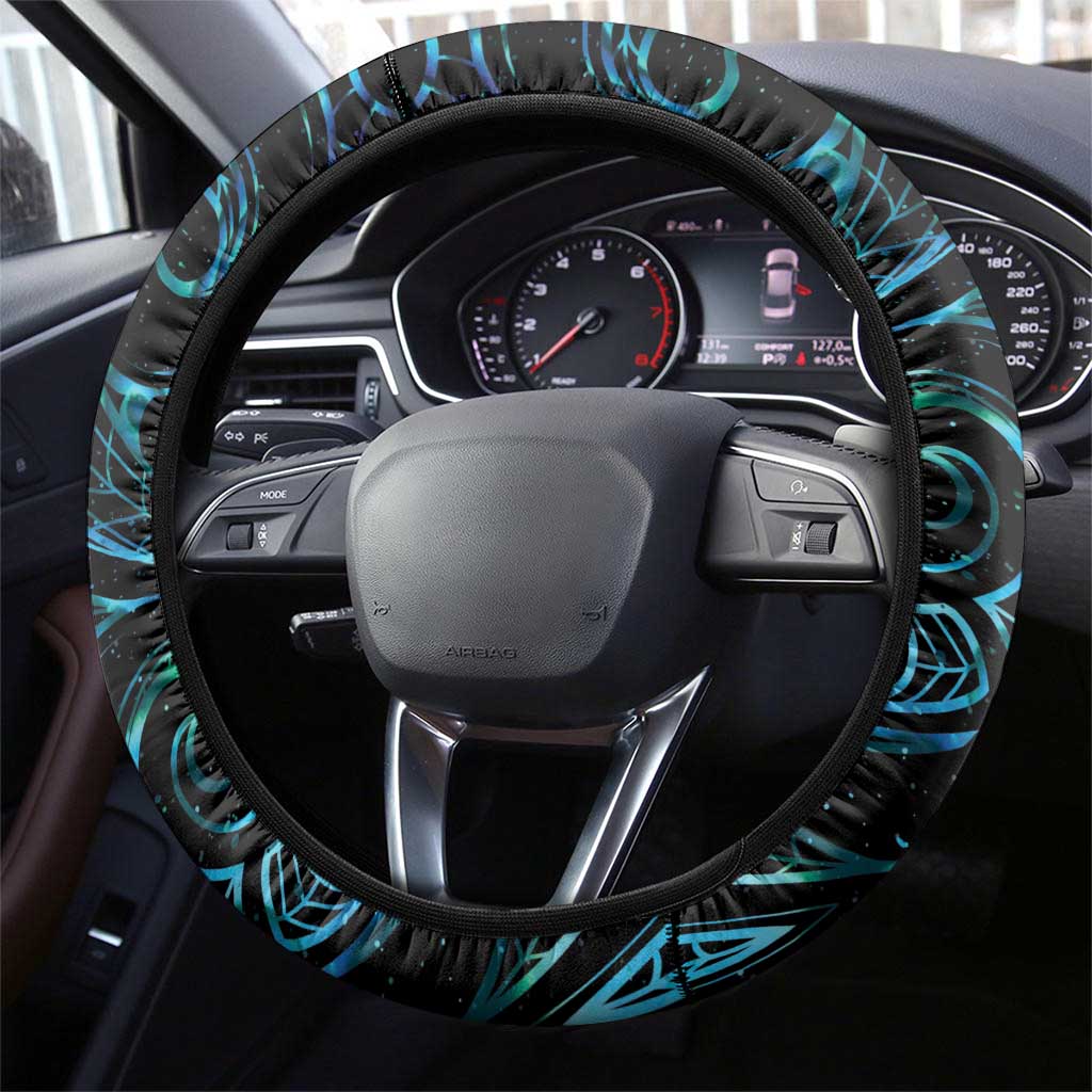 New Zealand Tribal Tattoo Steering Wheel Cover With Matariki Art LT9 - Polynesian Pride