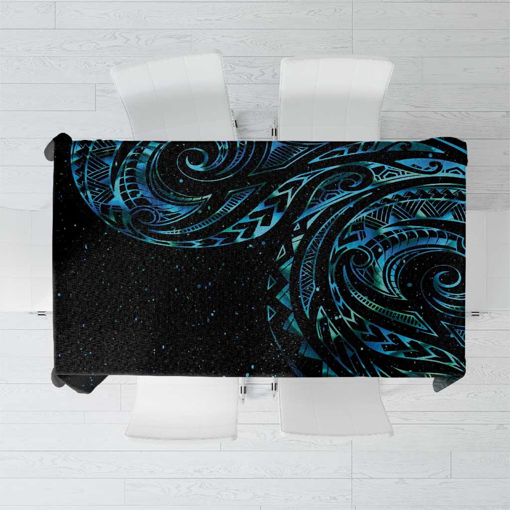 New Zealand Tribal Tattoo Tablecloth With Matariki Art LT9 Galaxy - Polynesian Pride