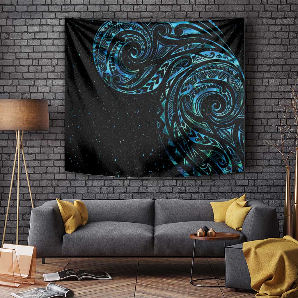 New Zealand Tribal Tattoo Tapestry With Matariki Art LT9 Galaxy - Polynesian Pride