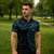 New Zealand Matariki Zipper Polo Shirt Galaxy Maori Tribal Tattoo - Polynesian Pride