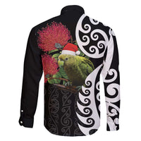 New Zealand Kakapo Christmas Family Matching Tank Maxi Dress and Hawaiian Shirt Meri Kirihimete Pohutukawa Flowers LT9 - Polynesian Pride