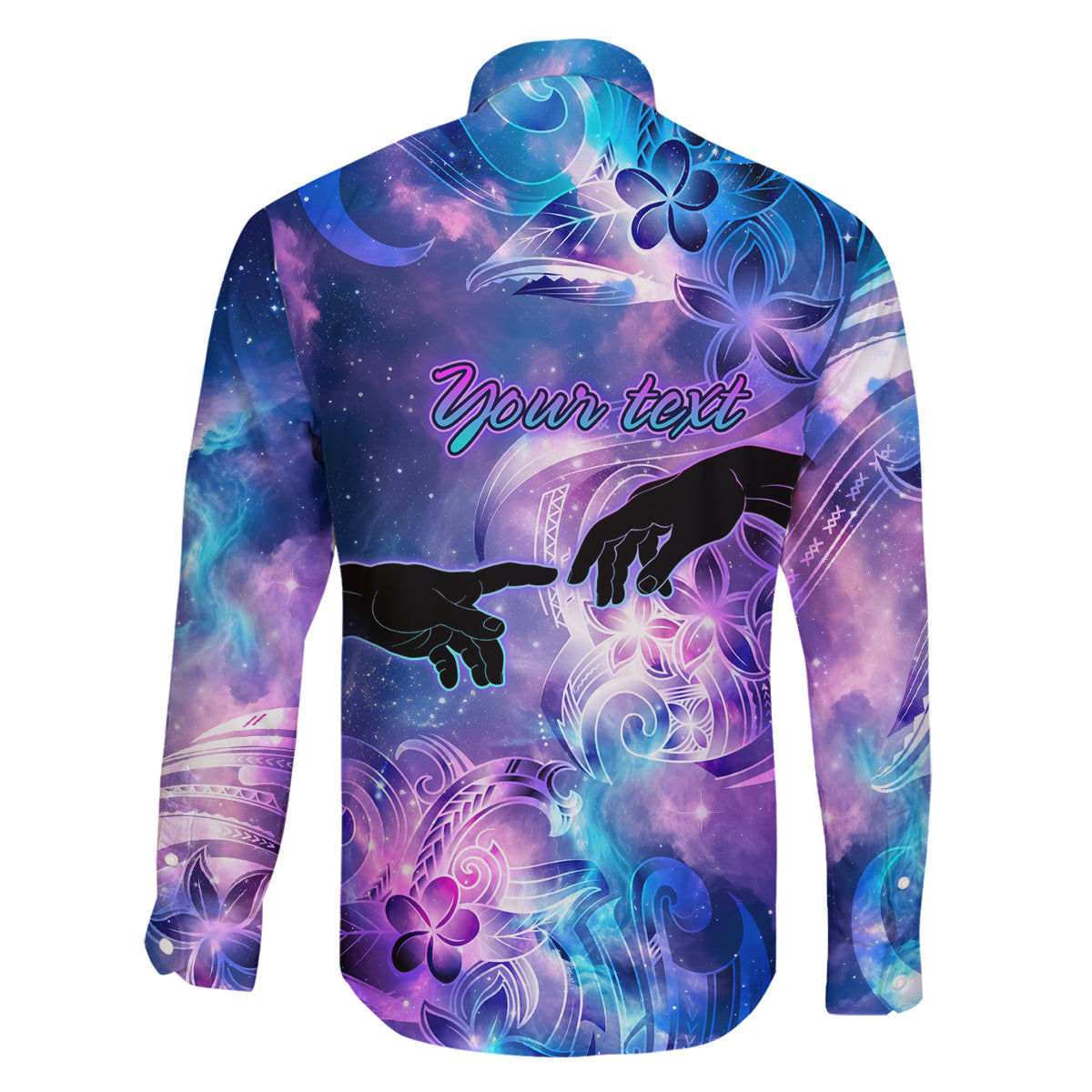 I Love You In Every Universe Personalised Family Matching Off Shoulder Short Dress and Hawaiian Shirt Polynesian Pattern Galaxy Style LT9 - Polynesian Pride