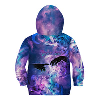 I Love You In Every Universe Personalised Kid Hoodie Polynesian Pattern Galaxy Style LT9 - Polynesian Pride