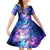 I Love You In Every Universe Personalised Kid Short Sleeve Dress Polynesian Pattern Galaxy Style LT9 KID Galaxy - Polynesian Pride