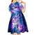 I Love You In Every Universe Personalised Kid Short Sleeve Dress Polynesian Pattern Galaxy Style LT9 - Polynesian Pride