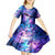I Love You In Every Universe Personalised Kid Short Sleeve Dress Polynesian Pattern Galaxy Style LT9 - Polynesian Pride