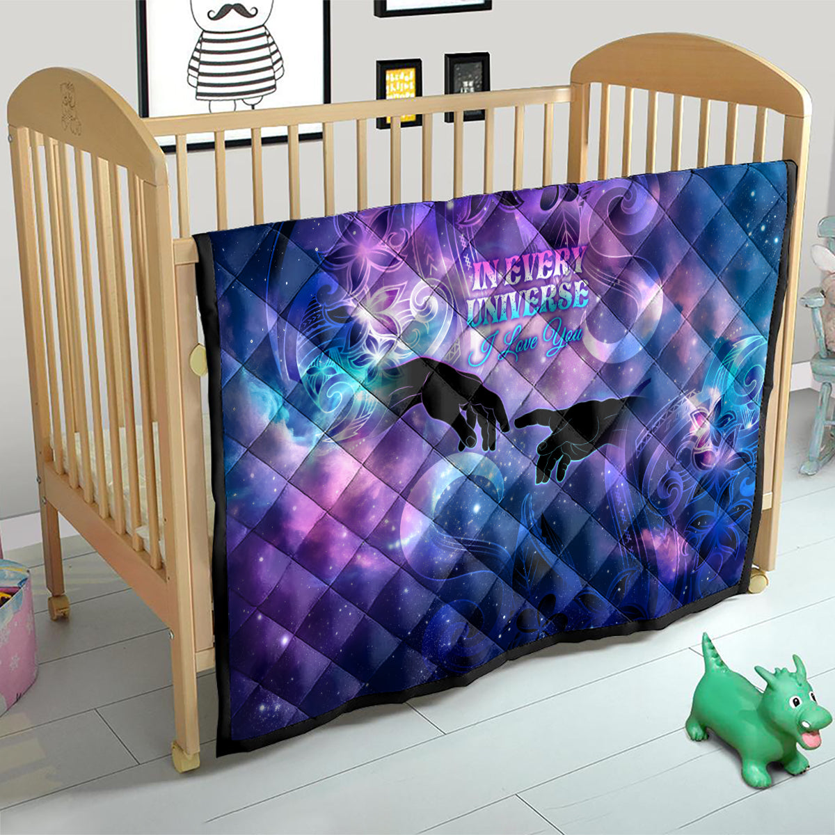 I Love You In Every Universe Personalised Quilt Polynesian Pattern Galaxy Style LT9 - Polynesian Pride