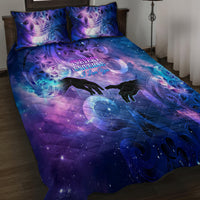 I Love You In Every Universe Personalised Quilt Bed Set Polynesian Pattern Galaxy Style LT9 - Polynesian Pride