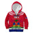 Haiti Independence Day Kid Hoodie Libete Egalite Fratenite Ayiti 1804 With Polynesian Pattern LT9 Zip Hoodie Red - Polynesian Pride