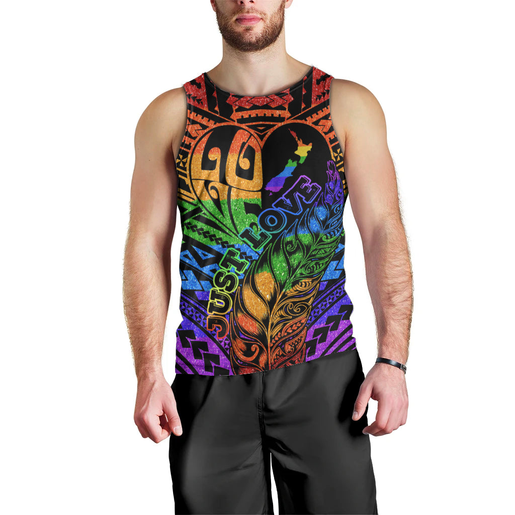 New Zealand LGBT Fern Heart Men Tank Top Dont judge What You Dont Understand LT9 - Polynesian Pride