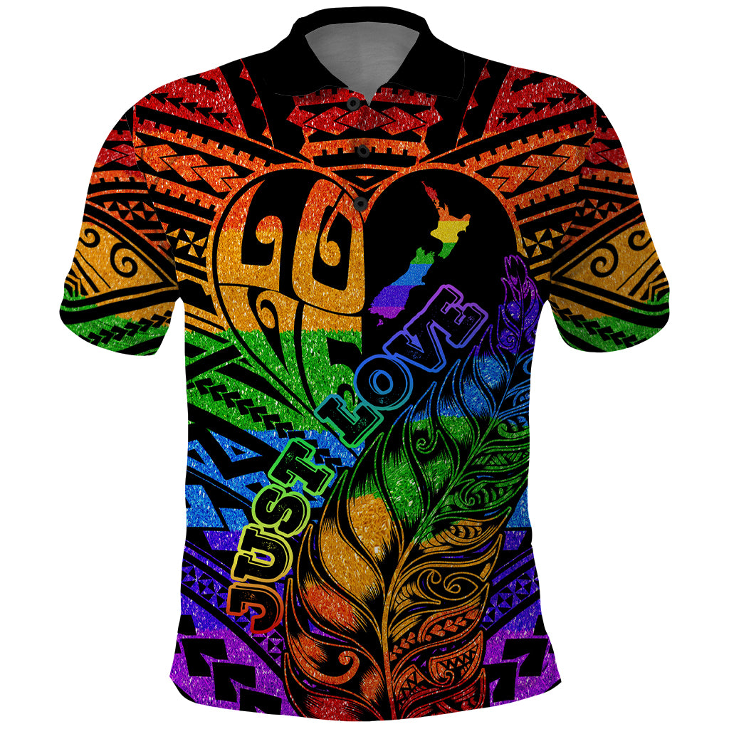 New Zealand LGBT Fern Heart Polo Shirt Dont judge What You Dont Understand LT9 - Polynesian Pride