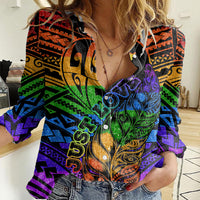 New Zealand LGBT Fern Heart Women Casual Shirt Dont judge What You Dont Understand LT9 Female - Polynesian Pride