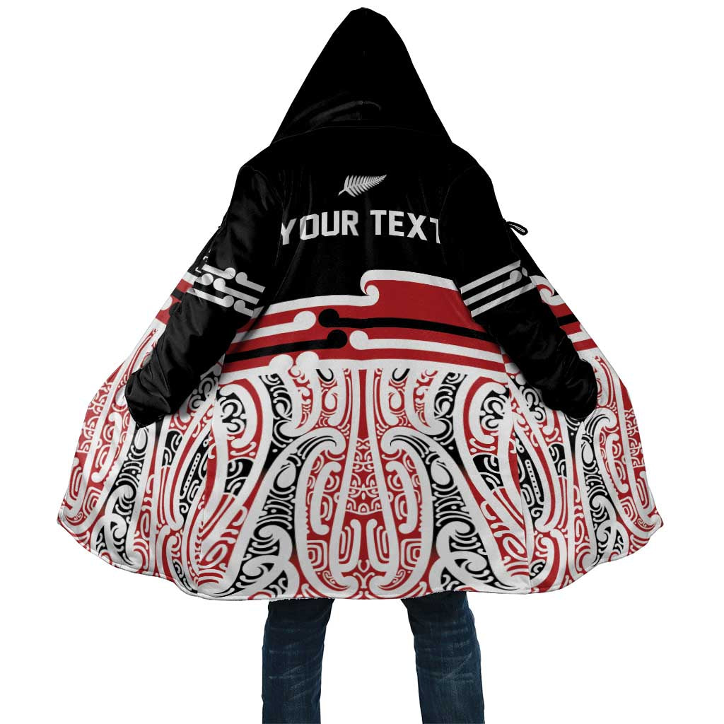 Personalised Toitu Te Tiriti Aotearoa 1840 Cloak Red Kowhaiwhai Puhoro - Polynesian Pride