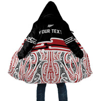 Personalised Toitu Te Tiriti Aotearoa 1840 Cloak Red Kowhaiwhai Puhoro - Polynesian Pride