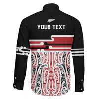 Personalised Toitu Te Tiriti Aotearoa 1840 Family Matching Tank Maxi Dress and Hawaiian Shirt Red Kowhaiwhai Puhoro - Polynesian Pride
