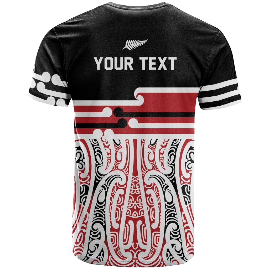 Personalised Toitu Te Tiriti Aotearoa 1840 T Shirt Red Kowhaiwhai Puhoro - Polynesian Pride