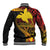 Papua New Guinea Tribal Tattoo Baseball Jacket 50th Independence Anniversary