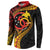 Papua New Guinea Tribal Tattoo Button Sweatshirt 50th Independence Anniversary