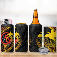 Papua New Guinea Tribal Tattoo 4 in 1 Can Cooler Tumbler 50th Independence Anniversary