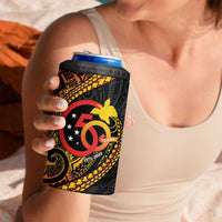 Papua New Guinea Tribal Tattoo 4 in 1 Can Cooler Tumbler 50th Independence Anniversary