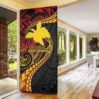 Papua New Guinea Tribal Tattoo Door Cover 50th Independence Anniversary - Polynesian Pride