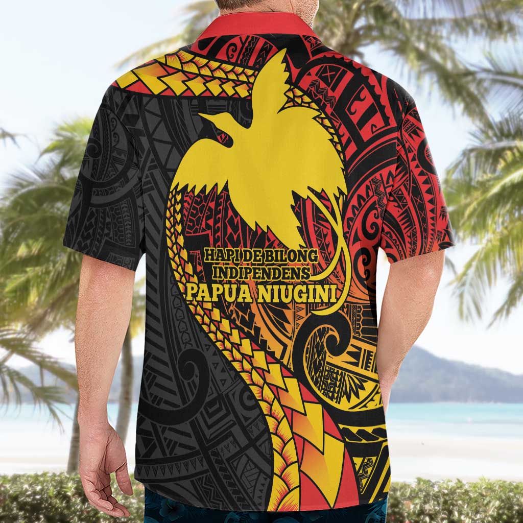Papua New Guinea Tribal Tattoo Hawaiian Shirt 50th Independence Anniversary