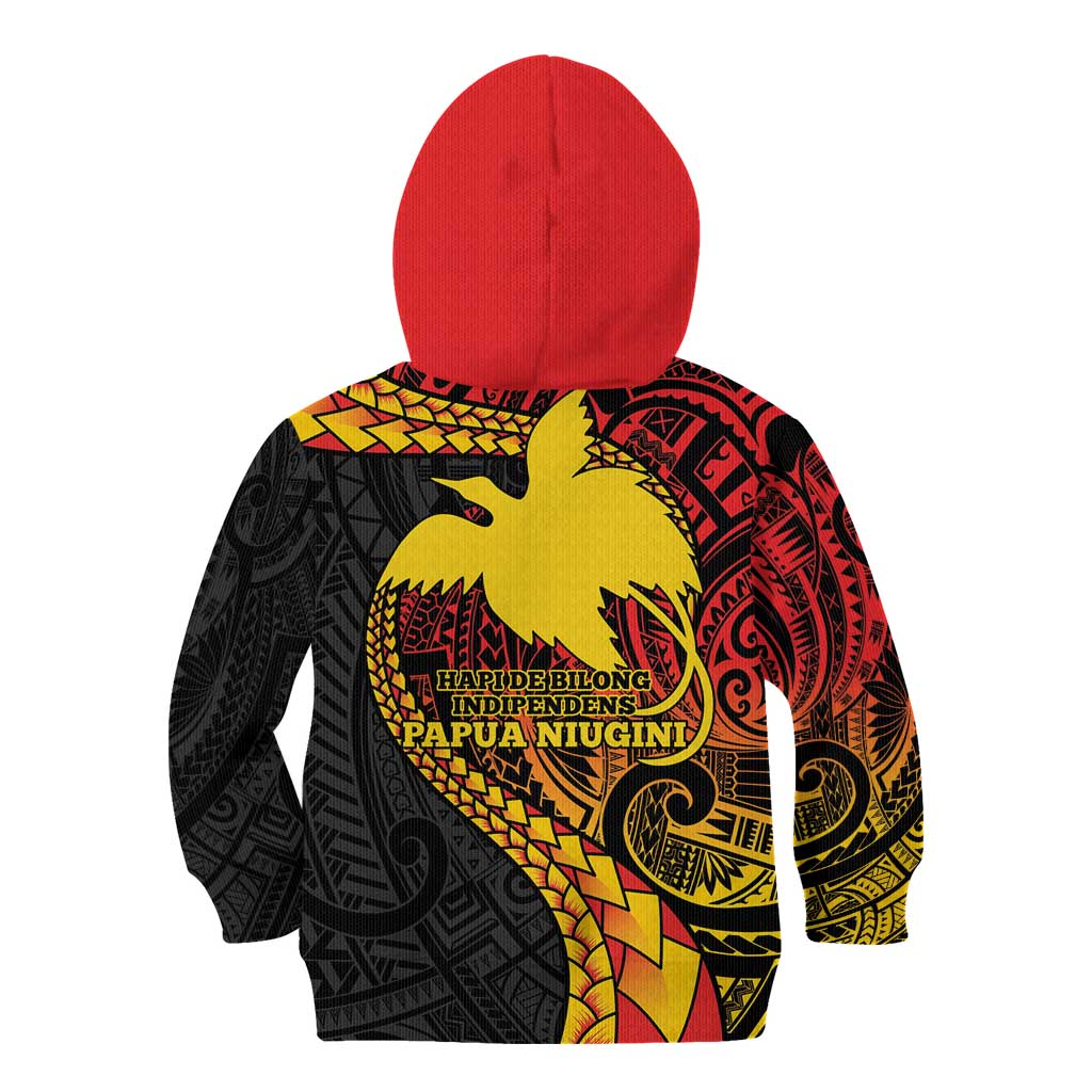 Papua New Guinea Tribal Tattoo Kid Hoodie 50th Independence Anniversary