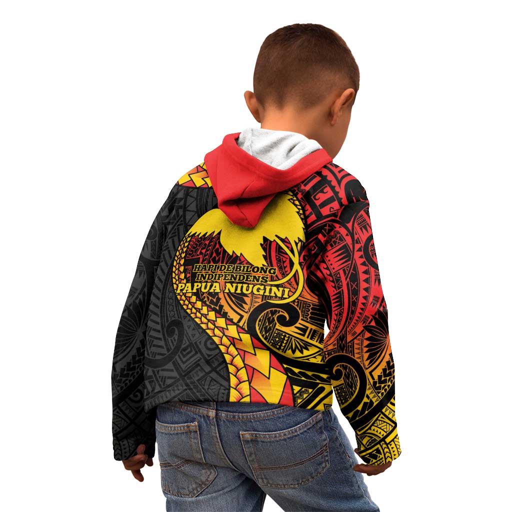 Papua New Guinea Tribal Tattoo Kid Hoodie 50th Independence Anniversary