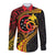 Papua New Guinea Tribal Tattoo Long Sleeve Button Shirt 50th Independence Anniversary