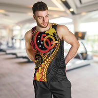 Papua New Guinea Tribal Tattoo Men Tank Top 50th Independence Anniversary