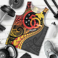 Papua New Guinea Tribal Tattoo Men Tank Top 50th Independence Anniversary
