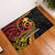 Papua New Guinea Tribal Tattoo Rubber Doormat 50th Independence Anniversary