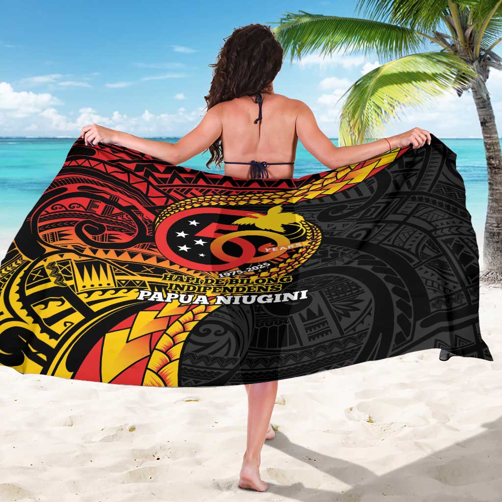 Papua New Guinea Tribal Tattoo Sarong 50th Independence Anniversary