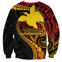 Papua New Guinea Tribal Tattoo Sweatshirt 50th Independence Anniversary
