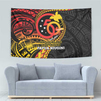 Papua New Guinea Tribal Tattoo Tapestry 50th Independence Anniversary