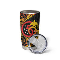 Papua New Guinea Tribal Tattoo Tumbler Cup 50th Independence Anniversary