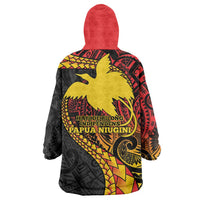 Papua New Guinea Tribal Tattoo Wearable Blanket Hoodie 50th Independence Anniversary