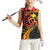 Papua New Guinea Tribal Tattoo Women Sleeveless Polo Shirt 50th Independence Anniversary