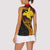 Papua New Guinea Tribal Tattoo Women Sleeveless Polo Shirt 50th Independence Anniversary