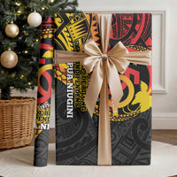Papua New Guinea Tribal Tattoo Wrapping Paper 50th Independence Anniversary - Polynesian Pride